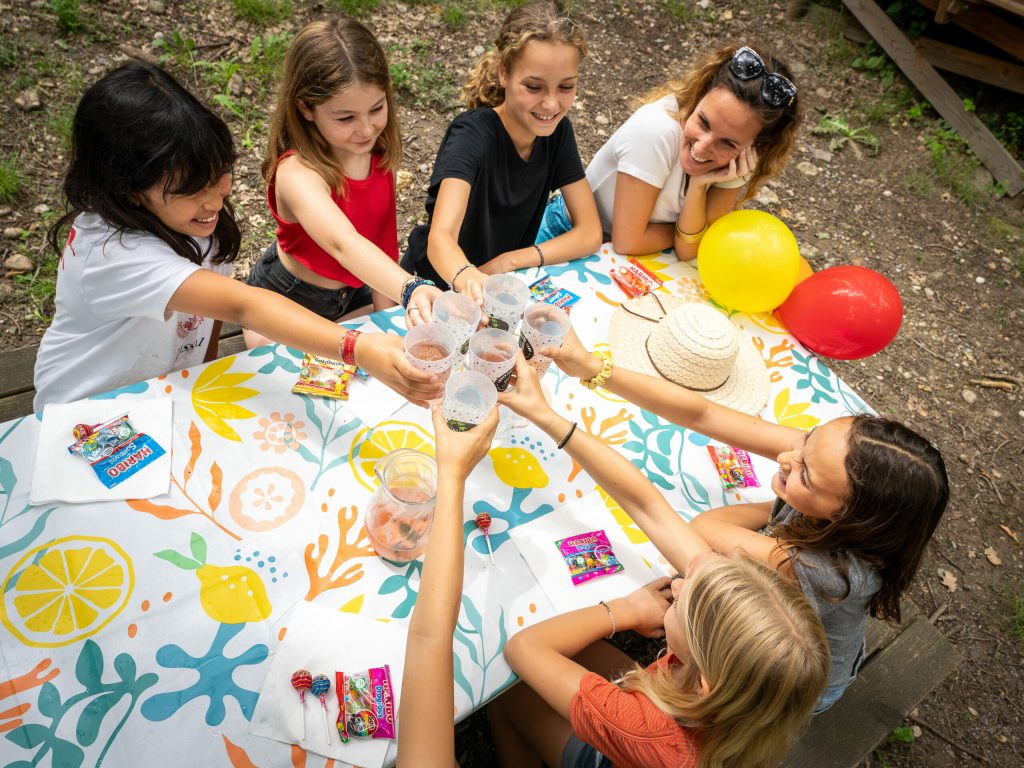 Anniversaire avec ses copains en Ardèche